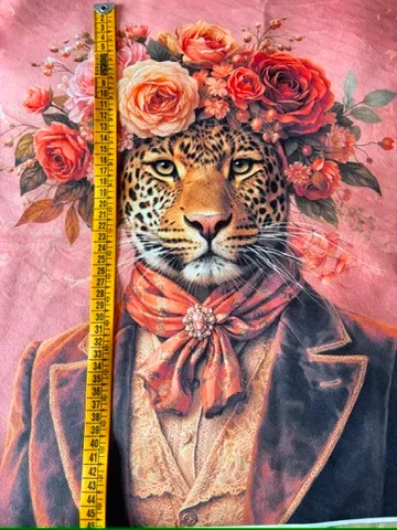 Panel leopardo flores
