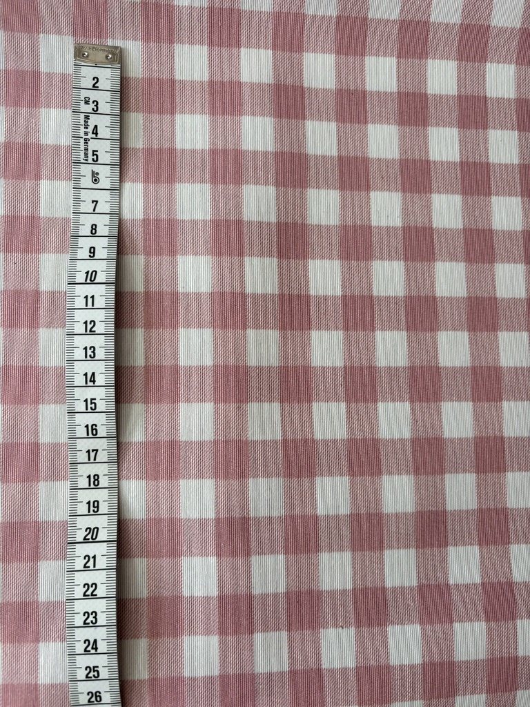 Vichy rosa bebé impermeable