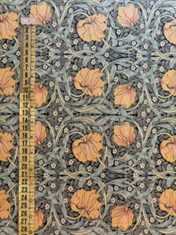 Flores verdes y mostaza William Morris