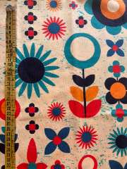 Flores retro fondo beige